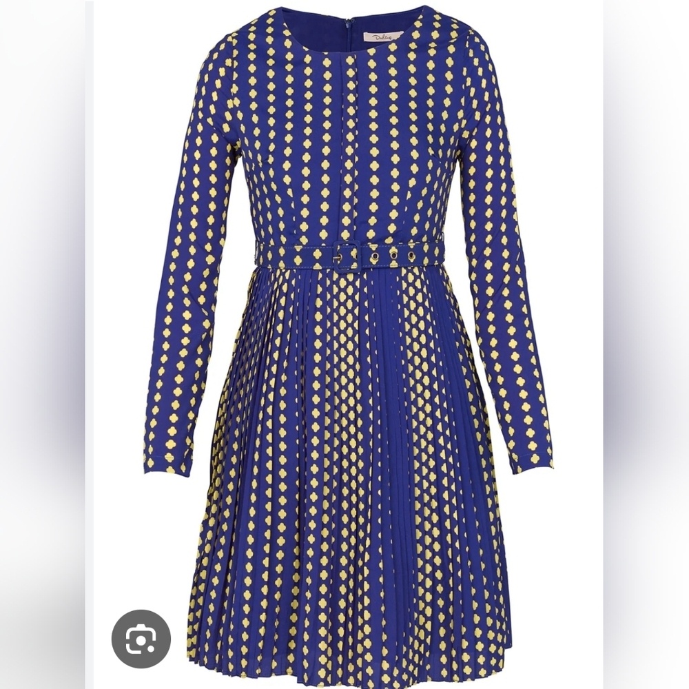 Blue and Yellow Patterned, Darling Brand Dress